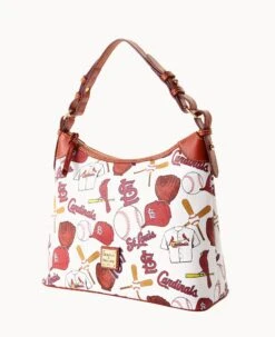 MLB Cardinals Hobo CARDINALS 14 MLB Cardinals Hobo CARDINALS -Dooney & Bourke B0924G QUMWPATNCDNL ALT1 1