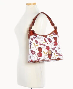 MLB Cardinals Hobo CARDINALS 12 MLB Cardinals Hobo CARDINALS -Dooney & Bourke B0924G QUMWPATNCDNL ALT4
