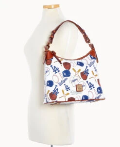 MLB Dodgers Hobo DODGERS 12 MLB Dodgers Hobo DODGERS -Dooney & Bourke B0924G QUMWPATNDODG ALT4