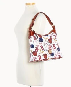 MLB Red Sox Hobo RED SOX -Dooney & Bourke B0924G QUMWPATNRDSX ALT4 1