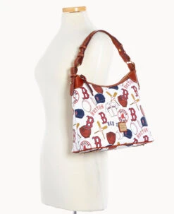 MLB Red Sox Hobo RED SOX -Dooney & Bourke B0924G QUMWPATNRDSX ALT4