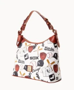 MLB White Sox Hobo WHITE SOX -Dooney & Bourke B0924G QUMWPATNWHSX ALT1 1