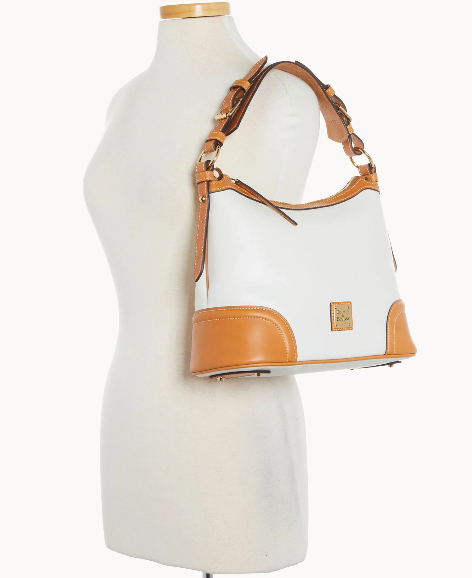 Wexford Leather Hobo White 6 Wexford Leather Hobo White - Image 6