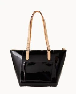 Patent Maxine Tote Black 24 Patent Maxine Tote Black -Dooney & Bourke B0972G PTBLSVNA ALT3 1