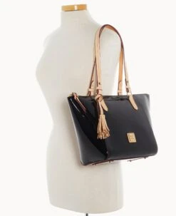 Patent Maxine Tote Black 25 Patent Maxine Tote Black -Dooney & Bourke B0972G PTBLSVNA ALT4 1