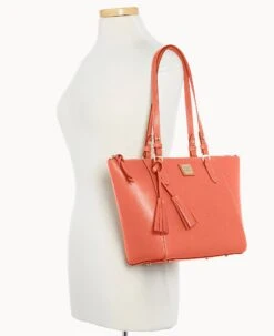Saffiano Maxine Tote Coral -Dooney & Bourke B0972G SICRSICR ALT4 1