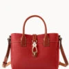 Pebble Grain Amelie Tote Red