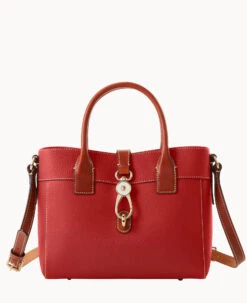 Pebble Grain Amelie Tote Red 38 Pebble Grain Amelie Tote Red -Dooney & Bourke B1031G AWRDPATN 2