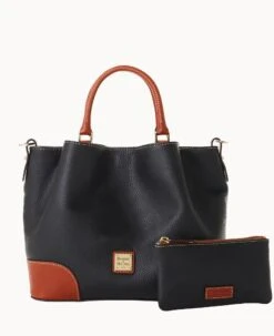 Pebble Grain Brenna Caramel 33 Pebble Grain Brenna Caramel -Dooney & Bourke B1036G AWBLPATNQ000