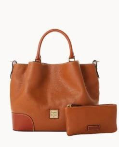 Pebble Grain Brenna Caramel 25 Pebble Grain Brenna Caramel -Dooney & Bourke B1036G AWCAPATNQ000 1