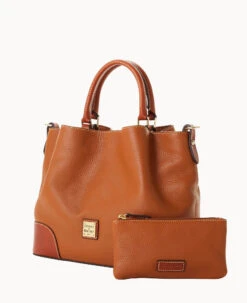 Pebble Grain Brenna Caramel 22 Pebble Grain Brenna Caramel -Dooney & Bourke B1036G AWCAPATNQ000 ALT1