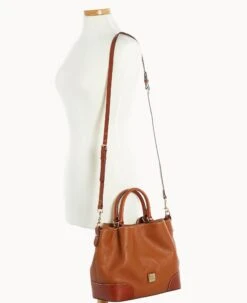 Pebble Grain Brenna Caramel 29 Pebble Grain Brenna Caramel -Dooney & Bourke B1036G AWCAPATNQ000 ALT4 1