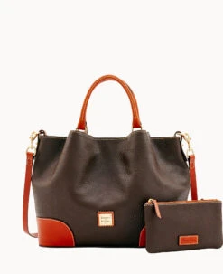 Pebble Grain Brenna Caramel 39 Pebble Grain Brenna Caramel -Dooney & Bourke B1036G AWCKPATNQ000