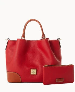 Pebble Grain Brenna Caramel 34 Pebble Grain Brenna Caramel -Dooney & Bourke B1036G AWRDPATNQ000