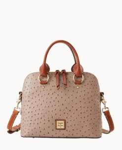 Ostrich Cameron Satchel Black 29 Ostrich Cameron Satchel Black -Dooney & Bourke B1076G OTXDPAKR