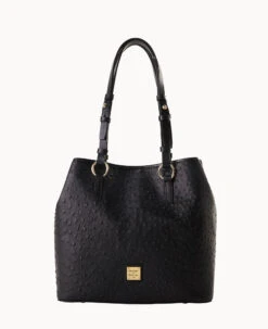 Ostrich Briana Black -Dooney & Bourke B1157G OTBLPABL 2