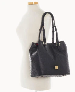 Ostrich Briana Black -Dooney & Bourke B1157G OTBLPABL ALT4