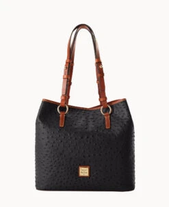 Ostrich Briana Black -Dooney & Bourke B1157G OTBLPAKR