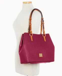 Saffiano Briana With Pouch Cranberry 29 Saffiano Briana With Pouch Cranberry -Dooney & Bourke B1157G SICBPANA ALT4 1