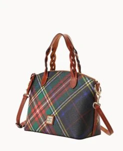 Windsor Small Heidi Satchel Charcoal -Dooney & Bourke B1217G 3WCOPATN ALT1 1