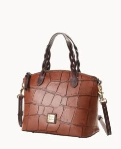Denison Small Heidi Satchel Cognac -Dooney & Bourke B1217G 8DCGPABM ALT1 1