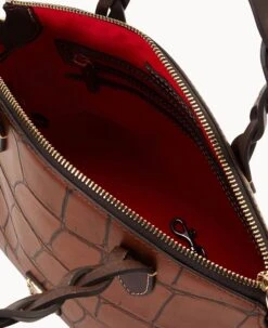 Denison Small Heidi Satchel Cognac -Dooney & Bourke B1217G 8DCGPABM ALT2 1