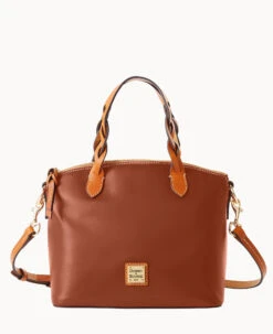 Wexford Leather Small Heidi Satchel Oyster -Dooney & Bourke B1217G JKNAPANA