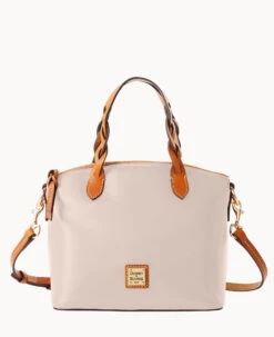 Wexford Leather Small Heidi Satchel Oyster -Dooney & Bourke B1217G JKOYPANA 2