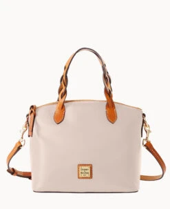 Wexford Leather Small Heidi Satchel Oyster