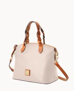 Wexford Leather Small Heidi Satchel Oyster -Dooney & Bourke B1217G JKOYPANA ALT1 1