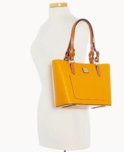 Wexford Leather Gretchen Tote Marigold -Dooney & Bourke B1219G JKMYPANA ALT4 1