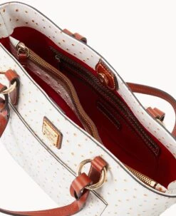 Ostrich Small Gretchen Tote Bone -Dooney & Bourke B1219G OTBOPATN ALT2 1