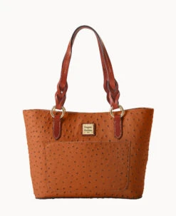 Ostrich Small Gretchen Tote Bone -Dooney & Bourke B1219G OTCAPAKR