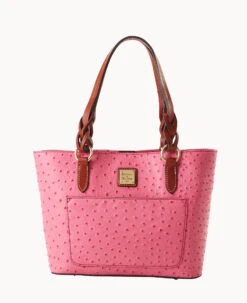 Ostrich Small Gretchen Tote Bone -Dooney & Bourke B1219G OTHPPATN