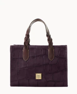 Denison Gia Satchel Cognac 25 Denison Gia Satchel Cognac -Dooney & Bourke B1298G 8DXPPABM