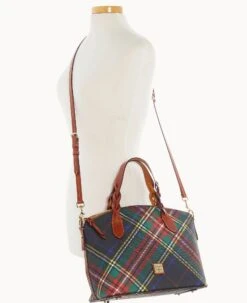 Windsor Celeste Satchel Charcoal -Dooney & Bourke B1299G 3WCOPATN ALT4 1