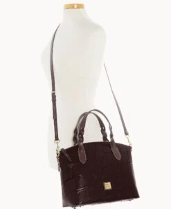 Denison Celeste Satchel Espresso 20 Denison Celeste Satchel Espresso -Dooney & Bourke B1299G 8DEEPABM ALT4 1