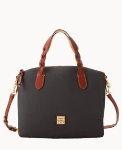 Pebble Grain Celeste Satchel Black 25 Pebble Grain Celeste Satchel Black -Dooney & Bourke B1299G AWBLPATN 1