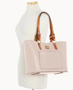 Wexford Leather Tammy Tote Oyster -Dooney & Bourke B1312G JKOYPANA ALT4