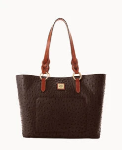 Ostrich Tammy Tote Caramel -Dooney & Bourke B1312G OTBMPAKR