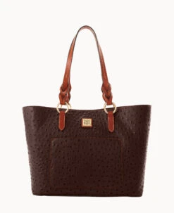 Ostrich Tammy Tote Caramel -Dooney & Bourke B1312G OTBMPATN0001