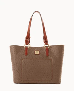 Ostrich Tammy Tote Caramel -Dooney & Bourke B1312G OTMSPATN