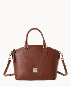 Saffiano Geena Satchel Amber -Dooney & Bourke B1327G SIARSIAR 2