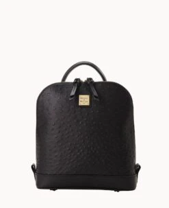 Ostrich Pod Backpack Black 21 Ostrich Pod Backpack Black -Dooney & Bourke B1456G OTBLPABL0001 1