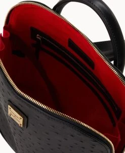 Ostrich Pod Backpack Black 23 Ostrich Pod Backpack Black -Dooney & Bourke B1456G OTBLPABL0001 ALT2 1