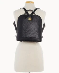 Ostrich Pod Backpack Black 25 Ostrich Pod Backpack Black -Dooney & Bourke B1456G OTBLPABL0001 ALT4 1