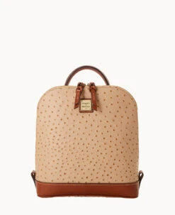 Ostrich Pod Backpack Black 31 Ostrich Pod Backpack Black -Dooney & Bourke B1456G OTSDPAKR