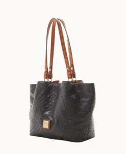 Ostrich Small Flynn Black 25 Ostrich Small Flynn Black -Dooney & Bourke B1459G OTBLPAKR ALT1 1
