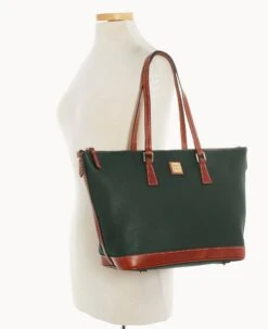 Pebble Grain Tote Forest -Dooney & Bourke B1521G AWFSPATN ALT4 1