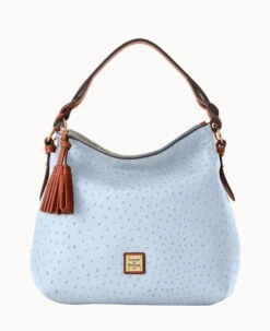 Ostrich Twist Strap Hobo Grey -Dooney & Bourke B1540G OT3FPATN